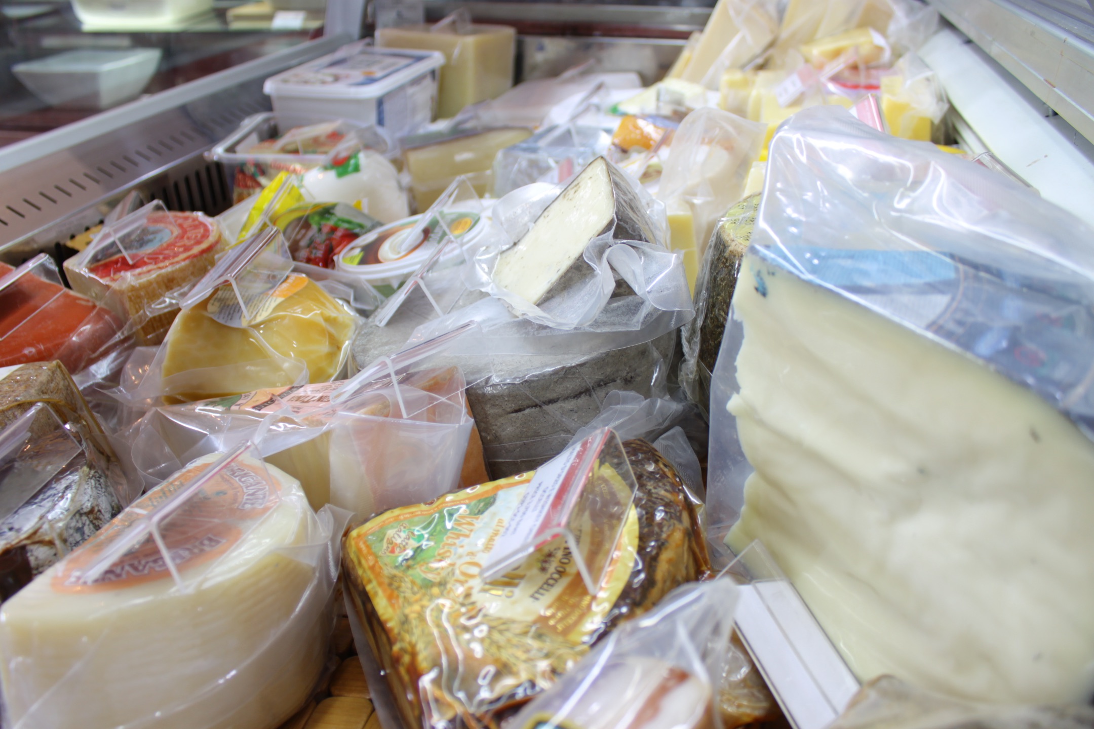 Artisanal cheese selection